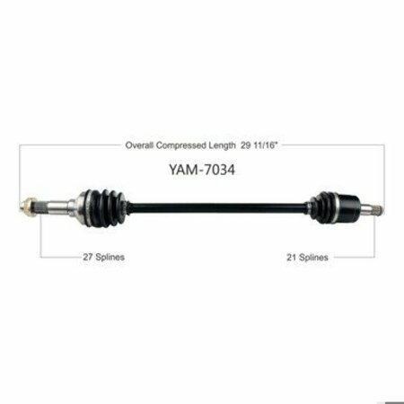 WIDE OPEN OE Replacement CV Axle for YAM FRONT L/R YXZ1000R/SE/SS 16-17 YAM-7034